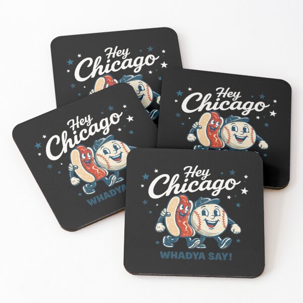Item preview, Retro Hot Dog Baseball Hey Chicago designed and sold by AriOsdoba.
