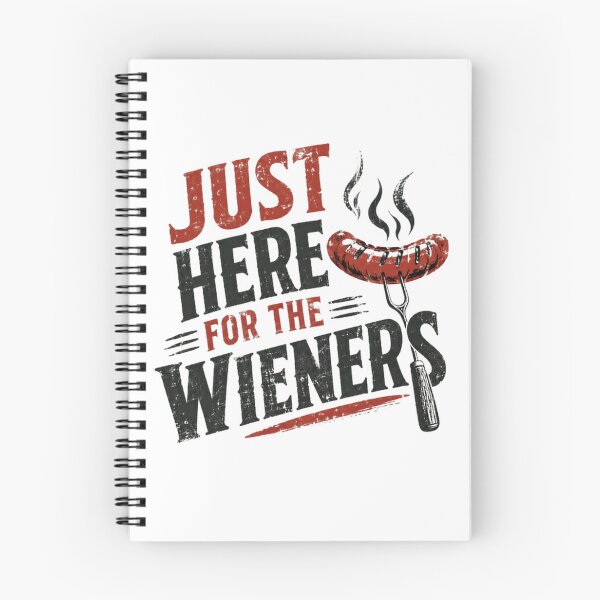 Item preview, Just Here For The Wieners Grilling BBQ Hot Dog Humor designed and sold by RetroMini2026.