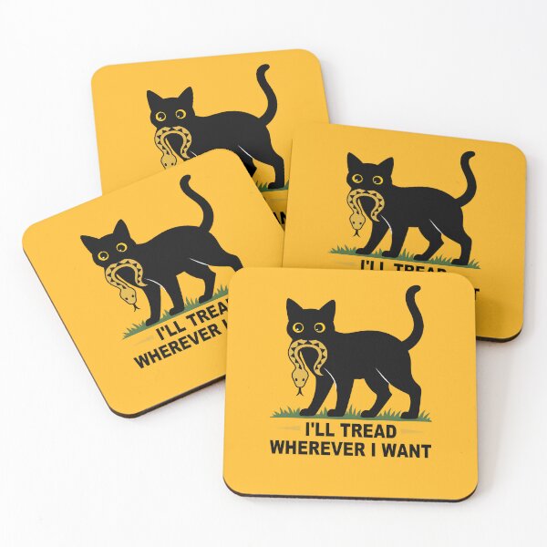 Item preview, I'll-Tread-Wherever-I-Want designed and sold by PurrfectHome.