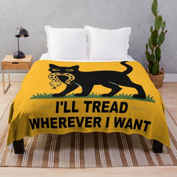 Item preview, I'll-Tread-Wherever-I-Want designed and sold by PurrfectHome.