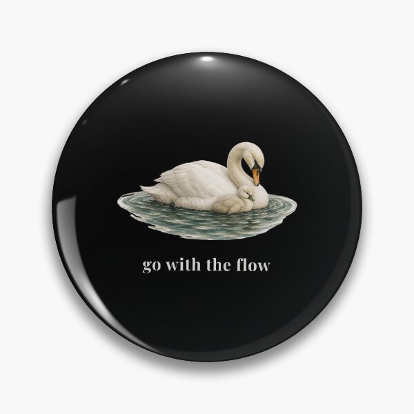 Item preview, Floating Swan on Water, Go With the Flow designed and sold by Joneneee.
