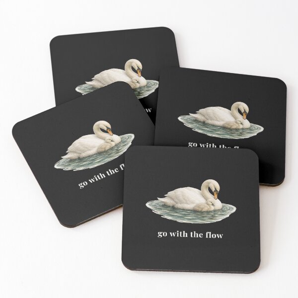 Item preview, Floating Swan on Water, Go With the Flow designed and sold by Joneneee.