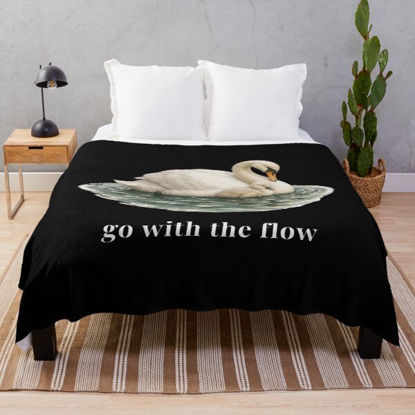 Item preview, Floating Swan on Water, Go With the Flow designed and sold by Joneneee.