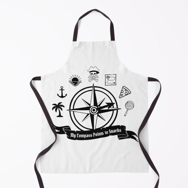 Item preview, My Compass Points to Snacks - Pirate Compass (Light) designed and sold by castle-threads.