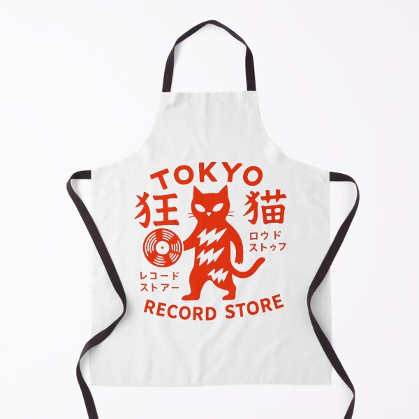 Item preview, Tokyo Cat Vinyl Record Store Design designed and sold by ImeldaSparks.