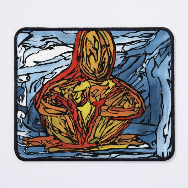 Item preview, Fiery Serenity – Abstract Expressionist Painting by Dwaalhaas designed and sold by Dwaalhaas.com.