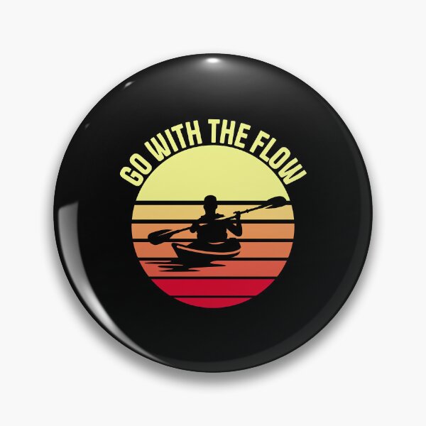 Item preview, Go with The Flow Kayak, Funny Paddling River Lake designed and sold by Joneneee.