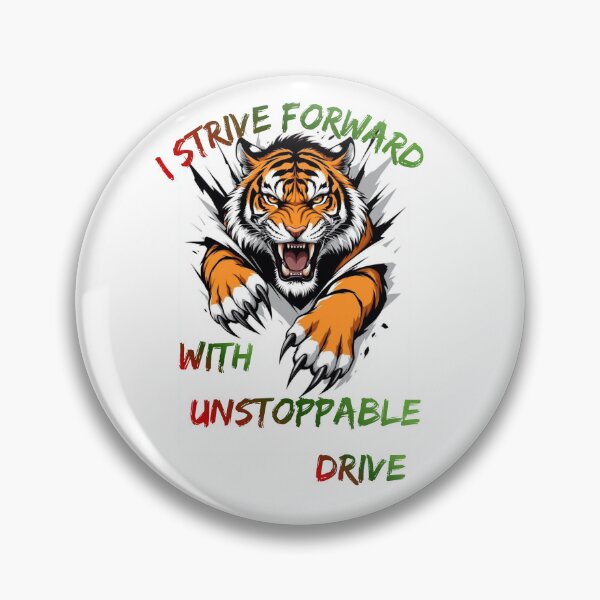 Artikelvorschau, Strive Forward Unstoppable Drive Tiger T-Shirt entworfen und verkauft von Chiedu10.