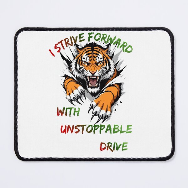 Item preview, Strive Forward Unstoppable Drive Tiger T-Shirt designed and sold by Chiedu10.