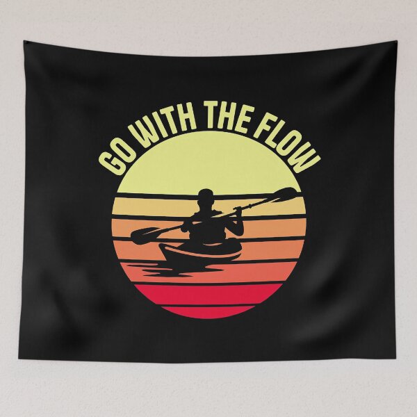 Item preview, Go with The Flow Kayak, Funny Paddling River Lake designed and sold by Joneneee.