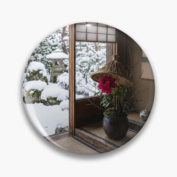 Artikelvorschau, Winterpfingstrosen-Fotografie im verschneiten Garten entworfen und verkauft von conohitoAI-ArtGallery.