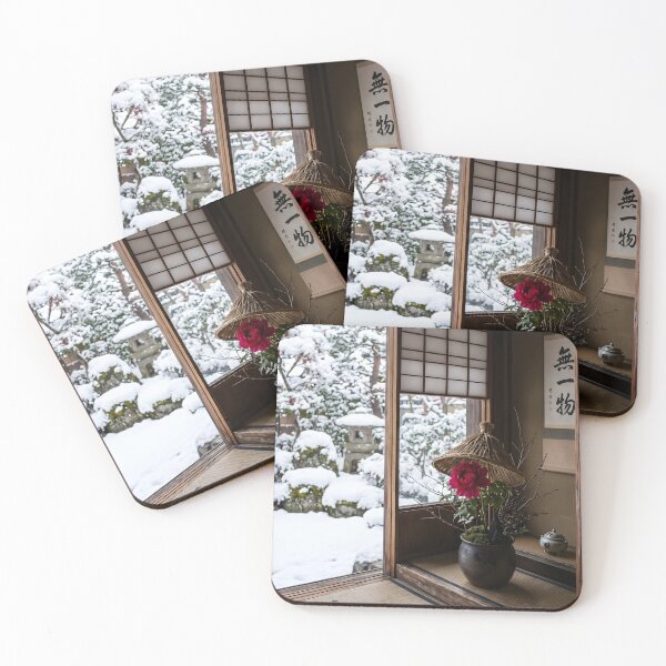 Item preview, Winter Peony Snowy Garden Photography designed and sold by conohitoAI-ArtGallery.