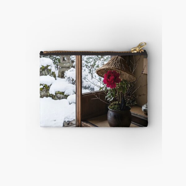 Item preview, Winter Peony Snowy Garden Photography designed and sold by conohitoAI-ArtGallery.