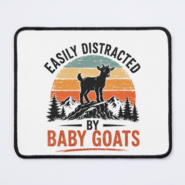 Item preview, Easily Distracted By Baby Goats Goat Owner Farm Animal Lover designed and sold by RetroMini2026.