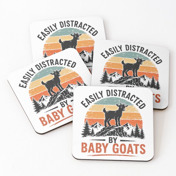 Item preview, Easily Distracted By Baby Goats Goat Owner Farm Animal Lover designed and sold by RetroMini2026.