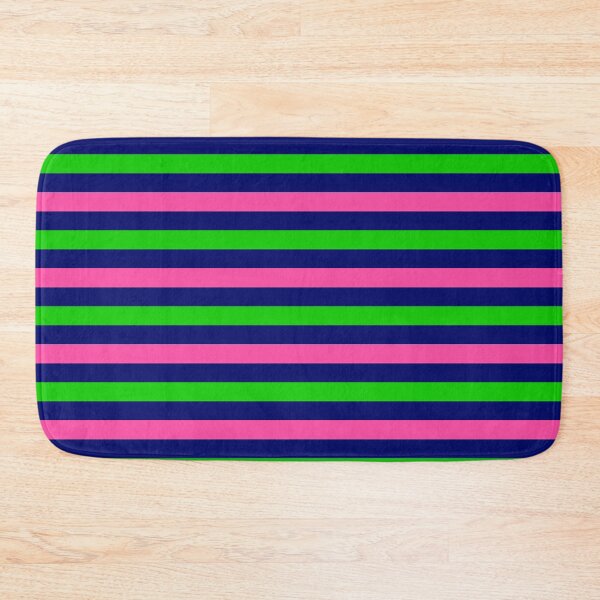 Item preview, Pink and Green Stripes Design Blue  designed and sold by PatternTitan.