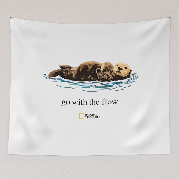 Item preview, Go With the Flow Otter designed and sold by Joneneee.
