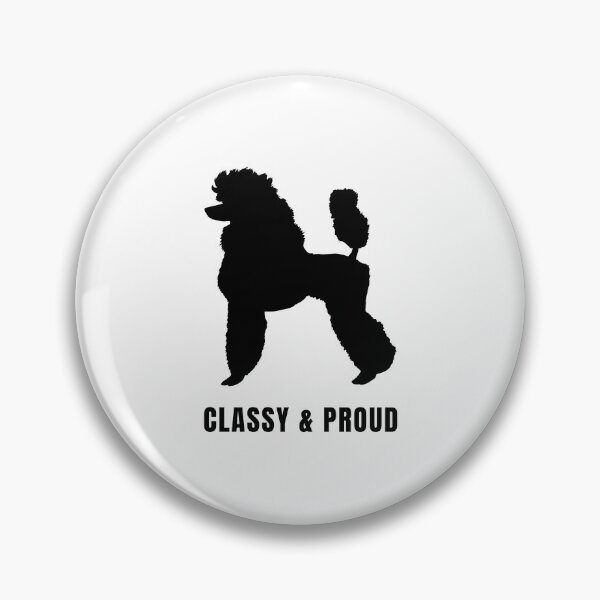 Item preview, Poodle - Classy & Proud - Black Edition | Minimalist Silhouette designed and sold by TailPrints.