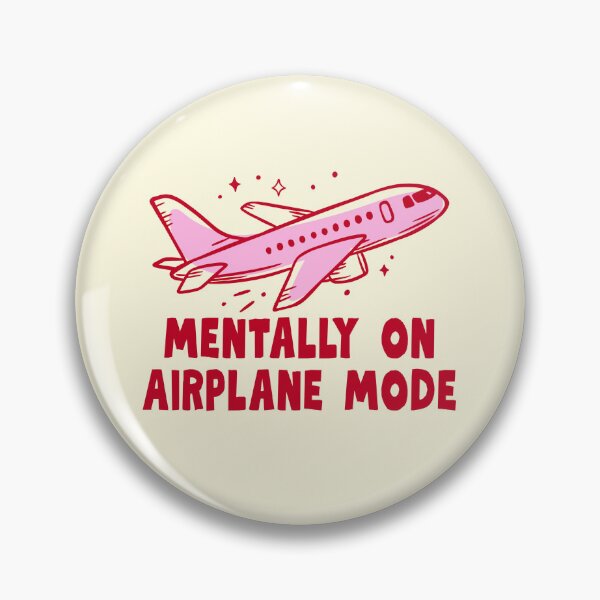 Item preview, Mentally on Airplane Mode Funny Introvert Quote designed and sold by jianina-alondra.