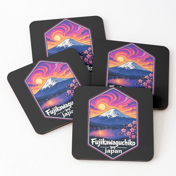 Item preview, Fujikawaguchiko Mount Fuji Trippy Art Japan Travel designed and sold by TomFrontierArt.