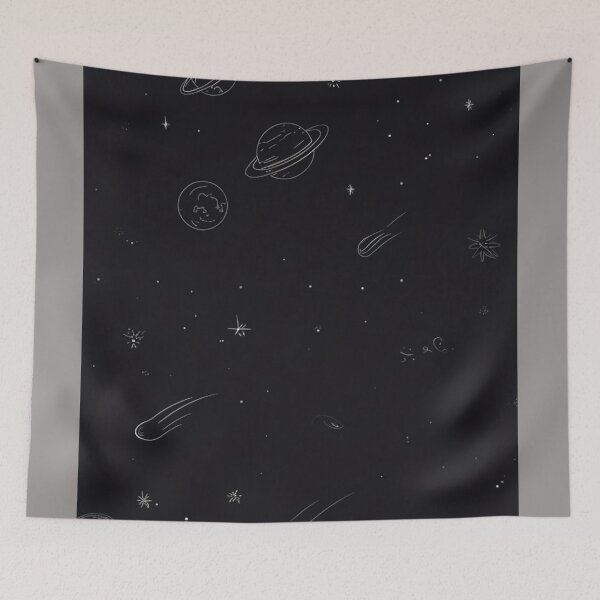 Item preview, Minimalist Space Planet Line Art Galaxy designed and sold by FestivityFinds.