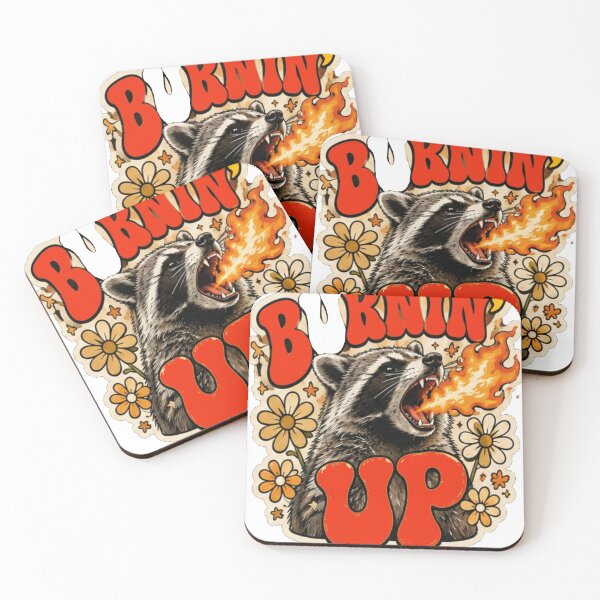 Item preview, FUUNY Racoon Burnin Up Vintage Racccon Gift Men Women Kids  designed and sold by MathiasFuchs.