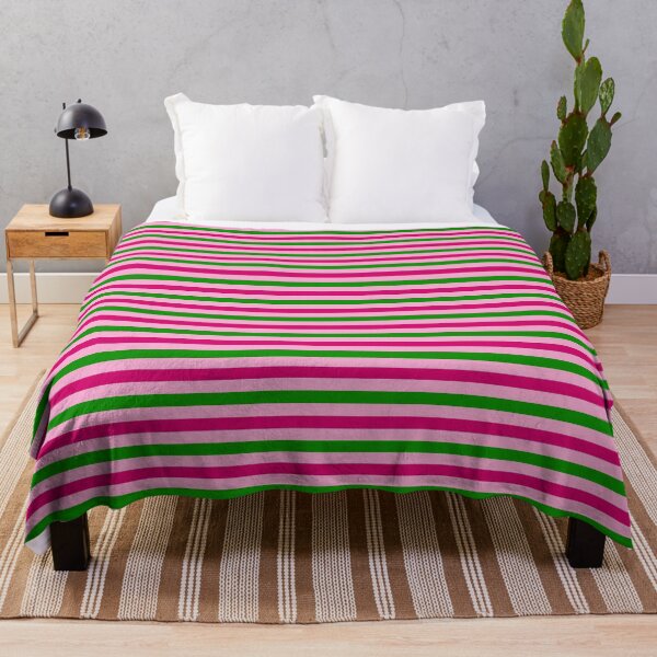 Item preview, Pink and Green Stripes Design Pink designed and sold by PatternTitan.