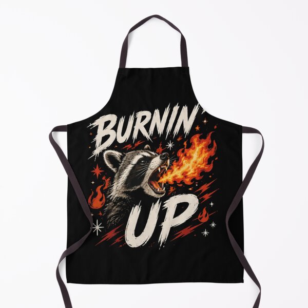 Item preview, Racoon Burnins Up Vintage Racccon Gift Men Women designed and sold by MathiasFuchs.