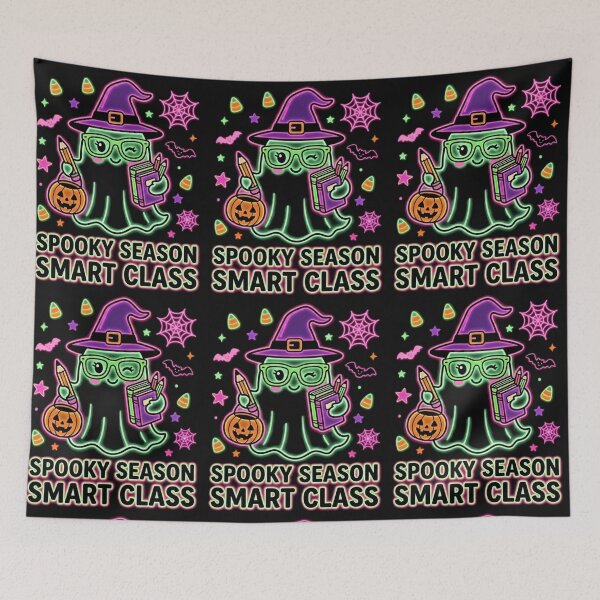 Item preview, Cute SPOOKY SEASON, SMART CLASS Halloween Teacher Doodles Shirt, Neon Halloween Pop Tee, Spooky Teacher Shirt, Back to School Halloween Gift designed and sold by Ditstyle.