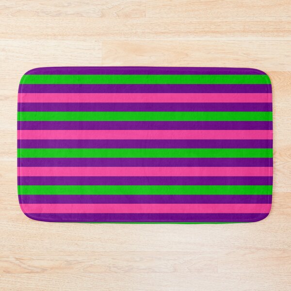 Item preview, Pink and Green Stripes Design Purple  designed and sold by PatternTitan.