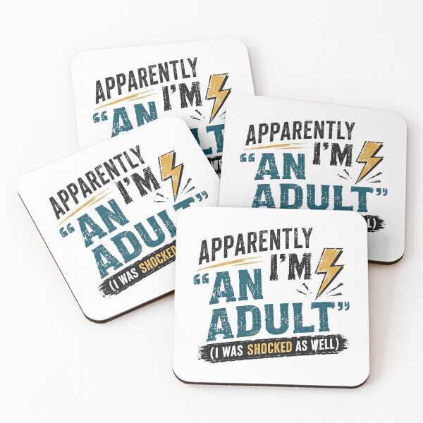 Item preview, Apparently I'm An Adult (I Was Shocked As Well) Funny Adulthood Young Adult Birthday designed and sold by RetroMini2026.