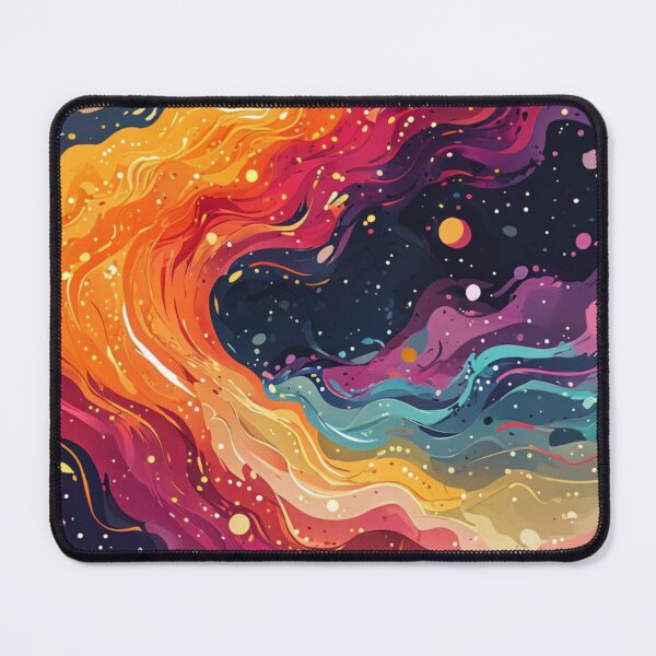 Item preview, Cosmic Fluid Art Galaxy Flames Abstract designed and sold by FestivityFinds.