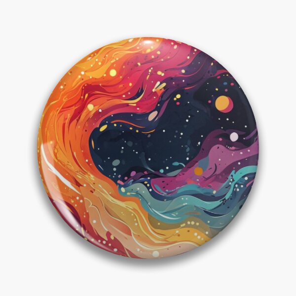 Item preview, Cosmic Fluid Art Galaxy Flames Abstract designed and sold by FestivityFinds.