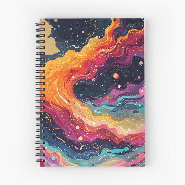 Item preview, Cosmic Fluid Art Galaxy Flames Abstract designed and sold by FestivityFinds.