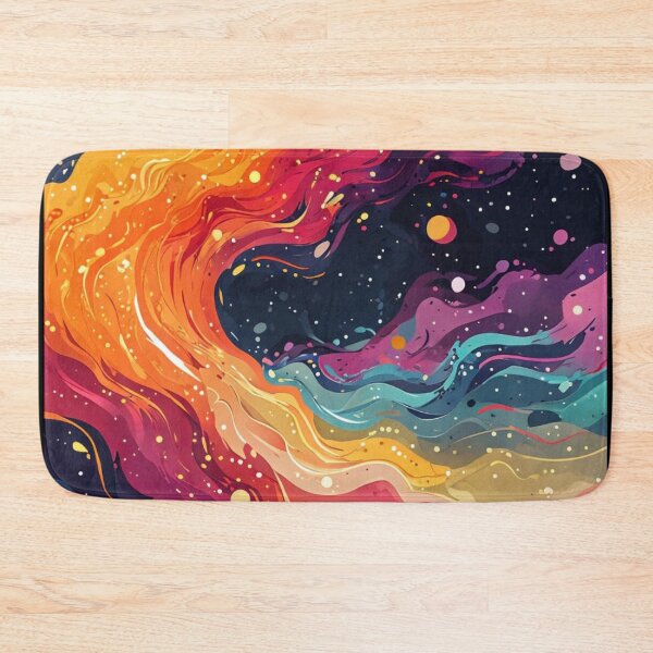 Item preview, Cosmic Fluid Art Galaxy Flames Abstract designed and sold by FestivityFinds.