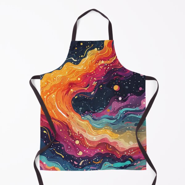 Item preview, Cosmic Fluid Art Galaxy Flames Abstract designed and sold by FestivityFinds.