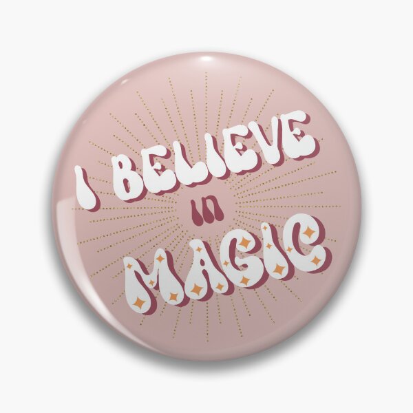 Item preview, Retro I Believe in Magic Typography Illustration designed and sold by Home Cyn Home.