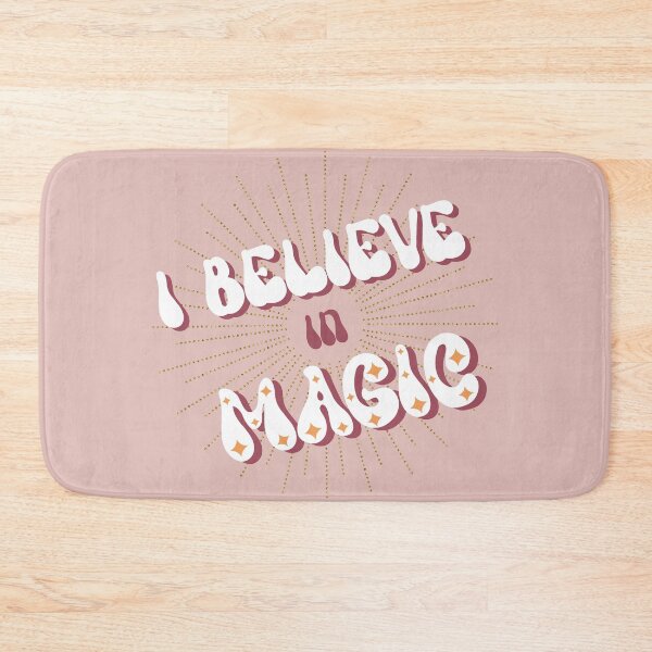 Item preview, Retro I Believe in Magic Typography Illustration designed and sold by Home Cyn Home.