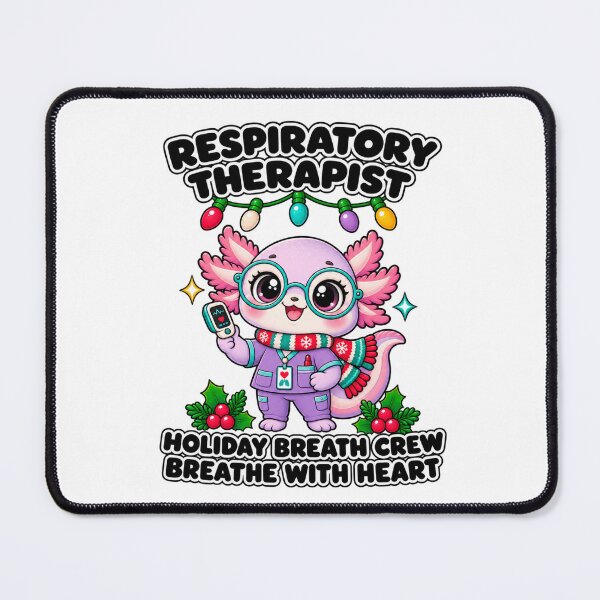 Item preview, Respiratory Therapist Christmas Axolotl Holiday Breath Crew designed and sold by ClinicalHubs.
