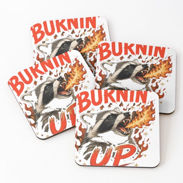 Item preview, Racoons Burnin Up Vintage Racccon Funny For Men Women designed and sold by MathiasFuchs.