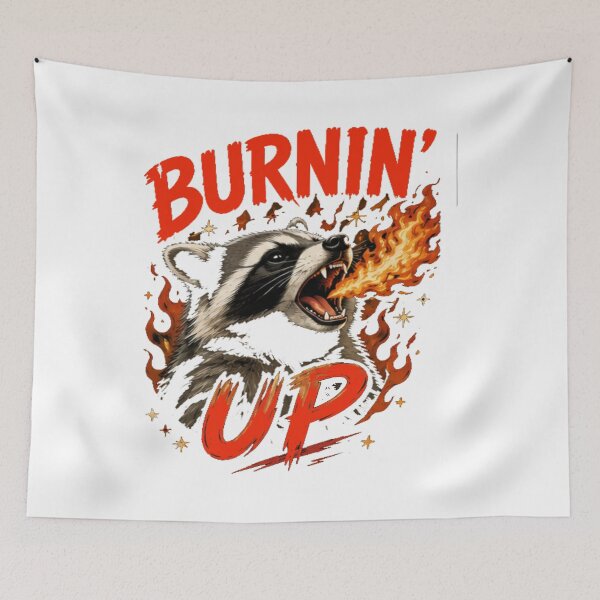 Item preview, Racoons Burnin Up Vintage Racccon Funny For Men Women designed and sold by MathiasFuchs.