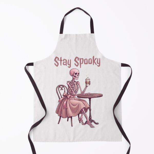 Item preview, Stay Spooky Pink Skeleton Drinking Coffee Pinkoween designed and sold by MythicCotton.