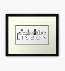 Lisbon cityscape Framed Print