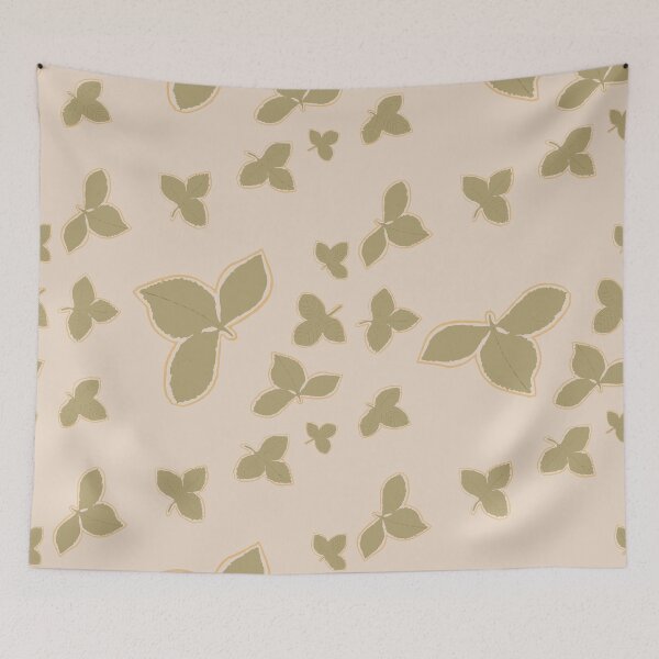 Item preview, Strawberry Leaves on Cream designed and sold by jennifer-a-lane-design.