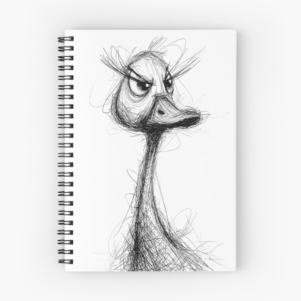 Artikelvorschau, Grumpy Joy Duckie Doodle entworfen und verkauft von BRETT'S ART STUDIO.