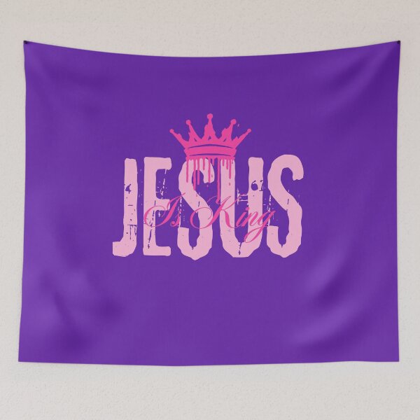 Item preview, Jesus Is King - Christ Easter Inspo Quotes  - Gifts For Him - Purple designed and sold by Doiemacreations.