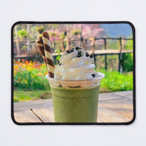 Item preview, Matcha with a View — Green Tea Frappe at a Thai Mountain Café designed and sold by Jomsunshine.
