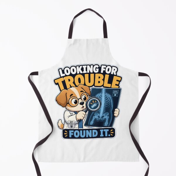Item preview, Looking for Trouble, Found It – Funny Veterinary Radiology Dog designed and sold by Bettybee00.
