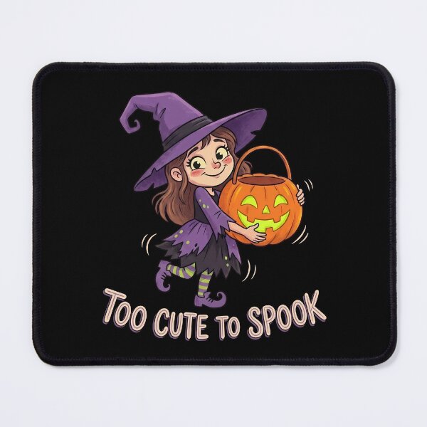 Item preview, Too Cute To Spook Little Witch Girl Halloween Pumpkin designed and sold by Sekla-Studio.