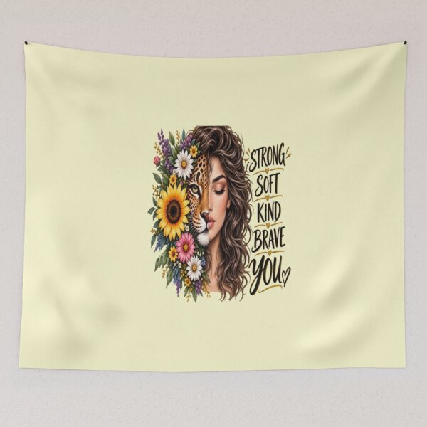 Item preview, Strong Soft Kind Brave You Art Design designed and sold by FABIOLA1970.
